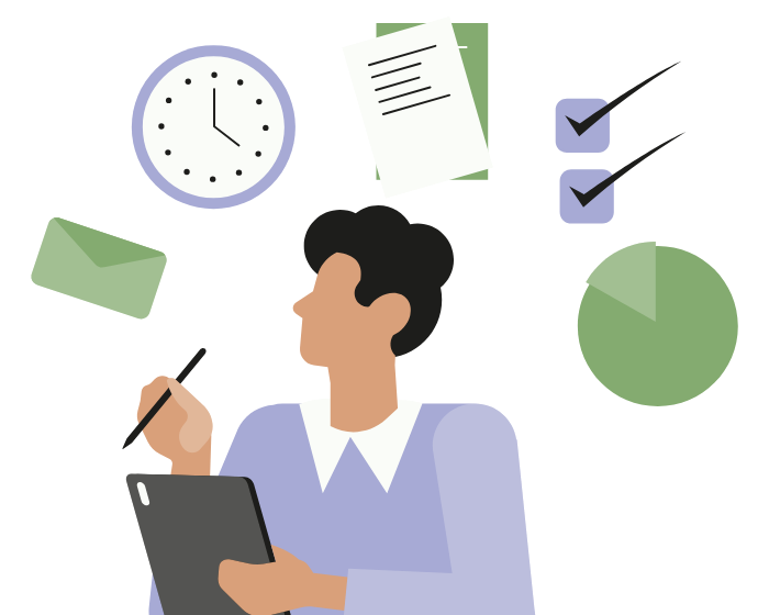 Executive function support illustration