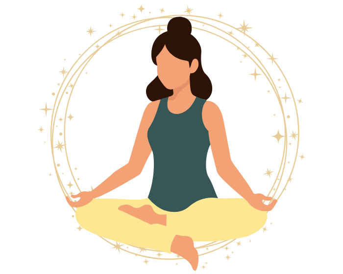 Overwhelmed mind decluttering illustration
